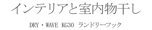 インテリアと室内物干し　DRY・WAVE KG30 ランドリーフック