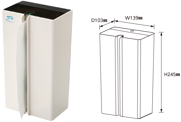 縦型ペーパータオルホルダー